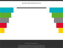 Tablet Screenshot of genderodysseyfamily.com